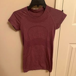lululemon swiftly tech short sleeved tee maroon 4